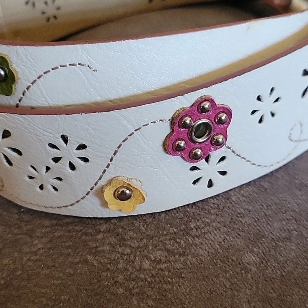 Y2k Boho Cream Floral Cutout Butterfly Kidcore Belt